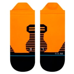 Stance Hiatus No Show Socks in Neon Orange