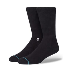 Stance Icon Crew Socks in Black/White
