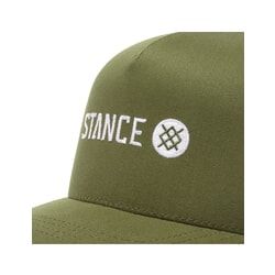 Stance Icon Snapback Curved Peak Cap in Military Green