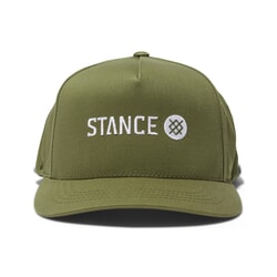 Stance Icon Snapback Curved Peak Cap Military Green