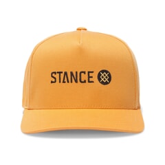 Stance Icon Snapback Curved Peak Cap in Tangerine