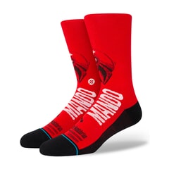 Stance Mando West Crew Socks in Red