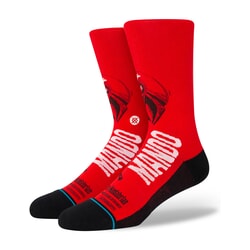 Stance Mando West Crew Socks in Red