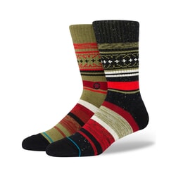Stance Merry Merry Christmas Crew Socks in Red