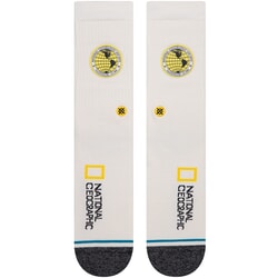 Stance Explorers Patch National Geographic Crew Socks in Offwhite