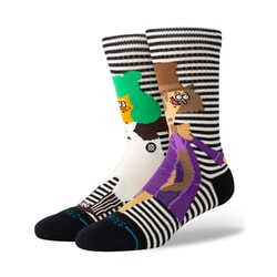 Stance Oompa Loompa Willy Wonka Crew Socks in Black White