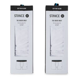 Stance Standard 2 Pack Wholester Boxers in White