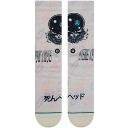 Stance Steal Your Face Crew Socks in Natural