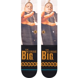 Stance The King Of NY The Notorious B.I.G. Crew Socks in Black