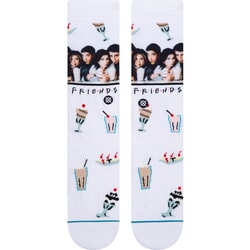 Stance The One With The Diner Friends Crew Socks in White