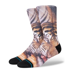 Stance Two Tigers Crew Socks in Black