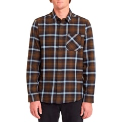 Volcom Caden Plaid Long Sleeve Shirt in Wren