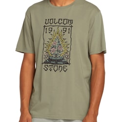 Volcom Caged Stone Short Sleeve T-Shirt in Seagrass Green