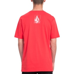 Volcom Chopped Edge Short Sleeve T-Shirt in True Red 