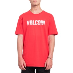 Volcom Chopped Edge Short Sleeve T-Shirt in True Red 