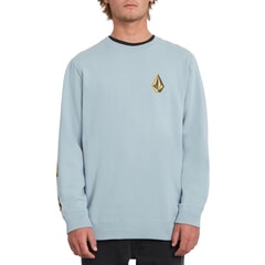 Volcom Deadly Stones Crew Sweatshirt in Cool Blue