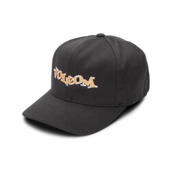 Volcom Demo Adjustable Curved Peak Cap in Rinsed Black for men