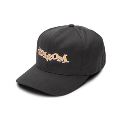 Volcom Demo Adjustable Curved Peak Cap in Rinsed Black for men