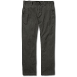 Volcom Frickin Modern Stretch Chino Trousers in Charcoal Heather
