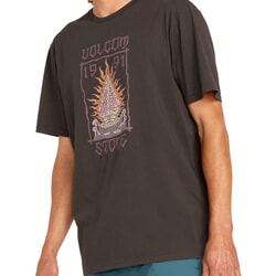 Volcom Fty Caged Stone Short Sleeve T-Shirt in Rinsed Black