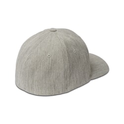 Volcom Full Stone Heather XFit Curved Peak Cap in Grey Vintage