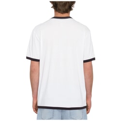 Volcom Fullring Ringer Short Sleeve T-Shirt in White