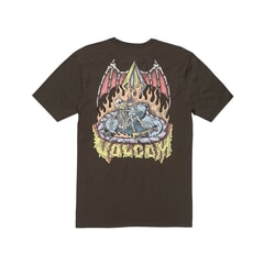 Volcom Hessian Short Sleeve T-Shirt in Washed Black