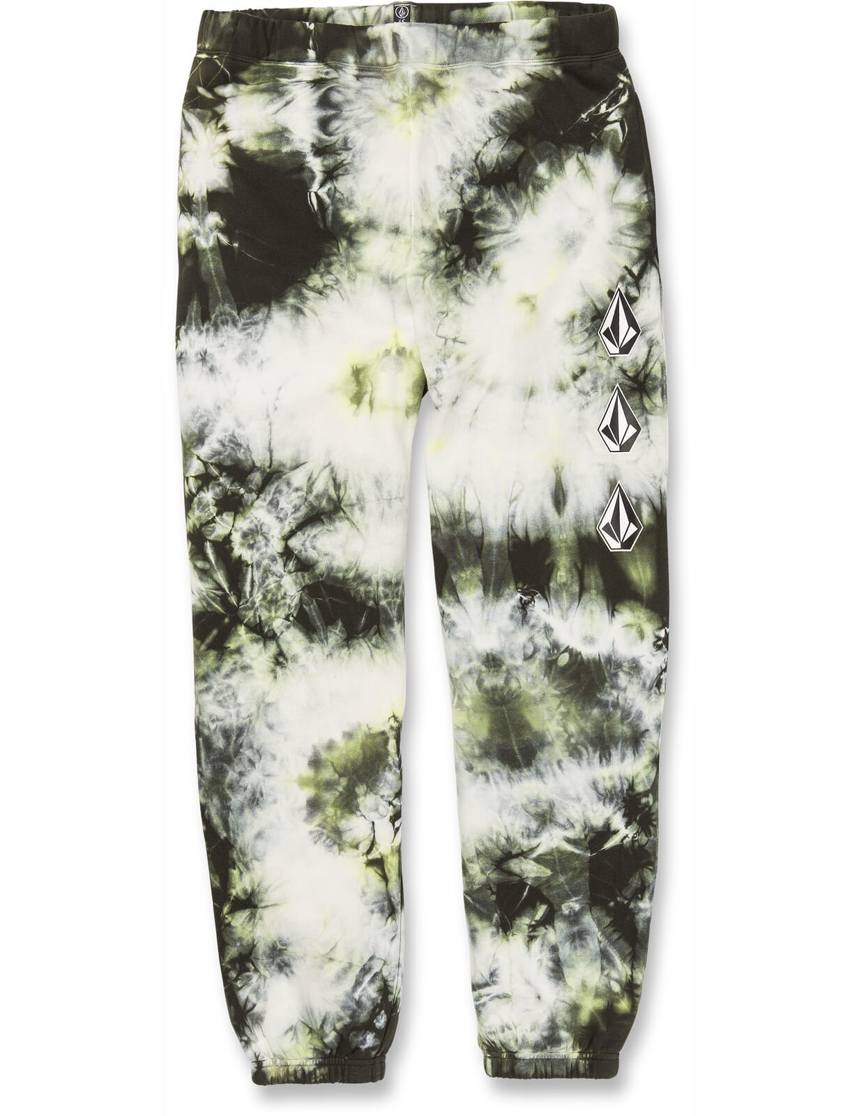 Volcom Iconic Stone Plus Joggers in Lime Tie Dye