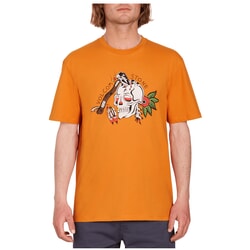 Volcom Lintell 1 Short Sleeve T-Shirt in Saffron for men