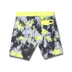 Volcom Saturate Stoney 19 Boardshorts in Lime Tie Dye