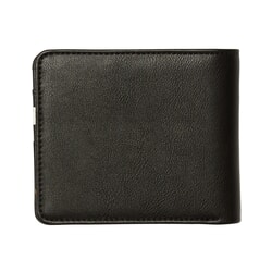 Volcom Slim Stone PU Faux Leather Wallet in Black