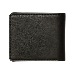 Volcom Slim Stone PU Faux Leather Wallet in Black