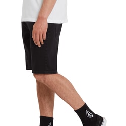 Volcom Solver Denim Shorts in Black Out