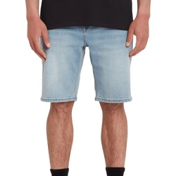 Volcom Solver Denim Shorts in Worker Indigo Vintage for men