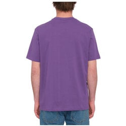 Volcom Stone Blanks Short Sleeve T-Shirt in Deep Purple