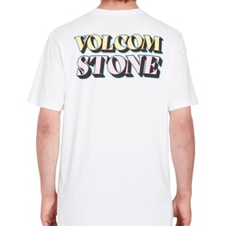 Volcom Stript Short Sleeve T-Shirt in White for men
