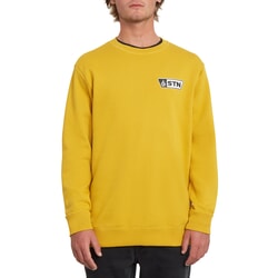 Volcom Supply Stone Crew Sweatshirt in Gold