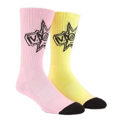 Volcom V Entertainment Crew Socks in Reef Pink for men