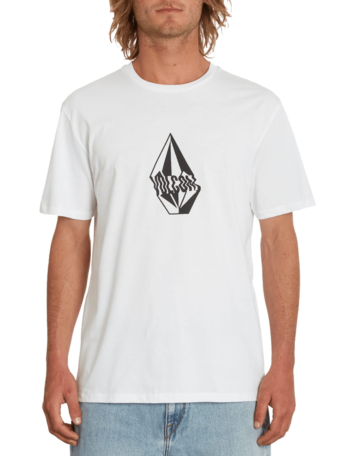 white volcom shirt