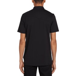 Volcom Wowzer Short Sleeve Polo Shirt in Black