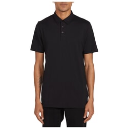 Volcom Wowzer Short Sleeve Polo Shirt in Black for men