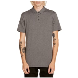Volcom Wowzer Short Sleeve Polo Shirt in Stealth for men