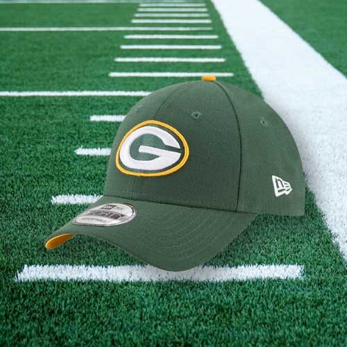 New Era Green Bay Packers NFL The League Team Curved Peak Cap