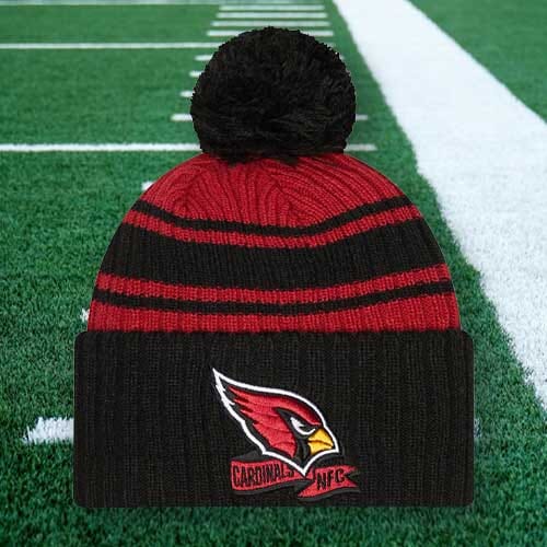 New Era Arizona Cardinals NFL Sideline Sport Knit Bobble Hat