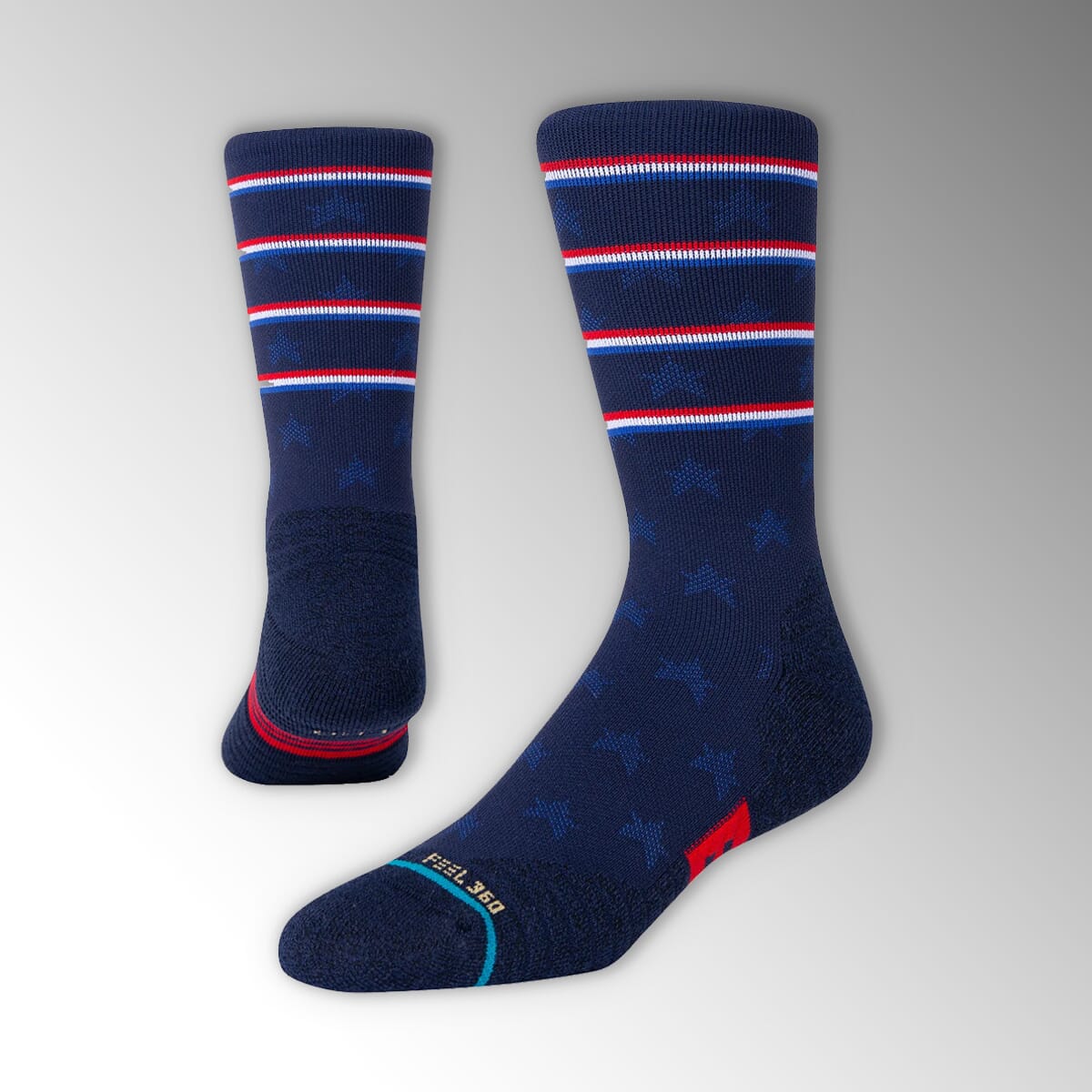 Stance Independence Crew Socks in Navy